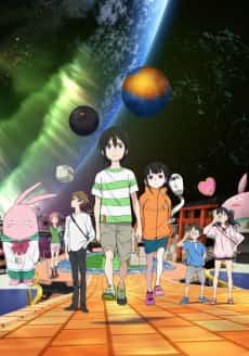 The Orbital Children anime cover with young characters in a near future space station